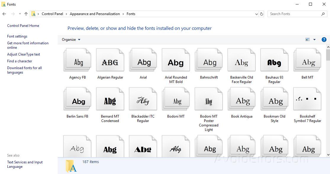 How to Change Default Font in Windows 10 AvoidErrors