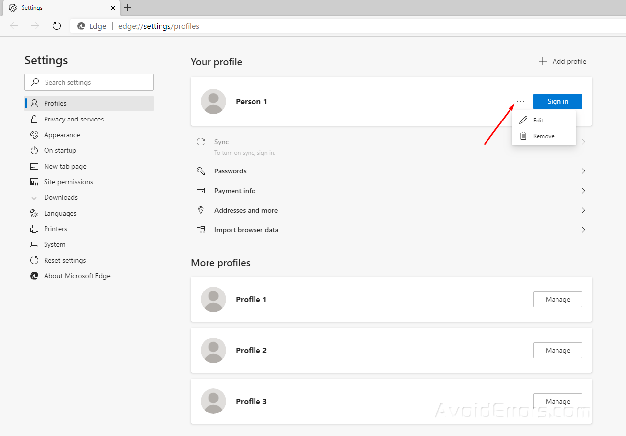 How to Use Multiple User Profiles in Microsoft Edge AvoidErrors