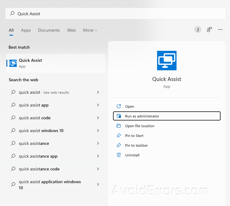 How to Fix Quick Assist not working on Windows 11 AvoidErrors