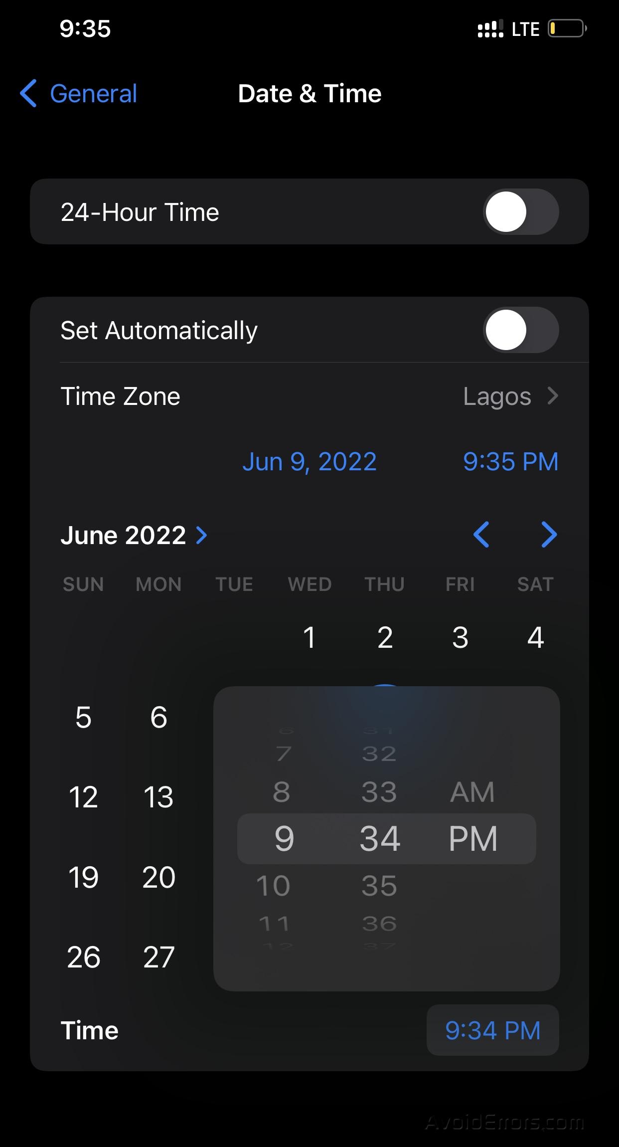 How to Change time and date on iPhone or iPad AvoidErrors
