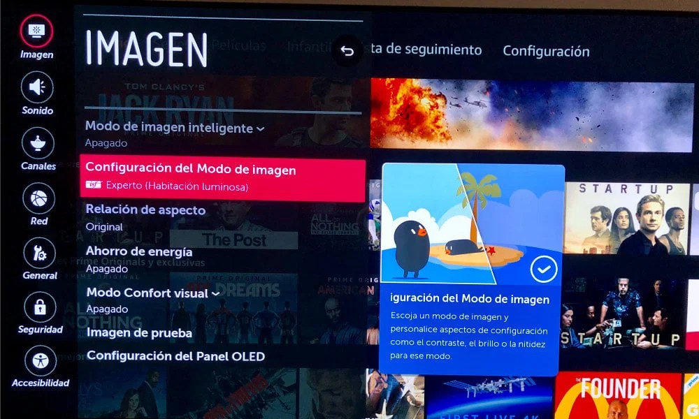 Guía básica para calibrar tu televisor LG OLED 2016, 2017 y 2018 los