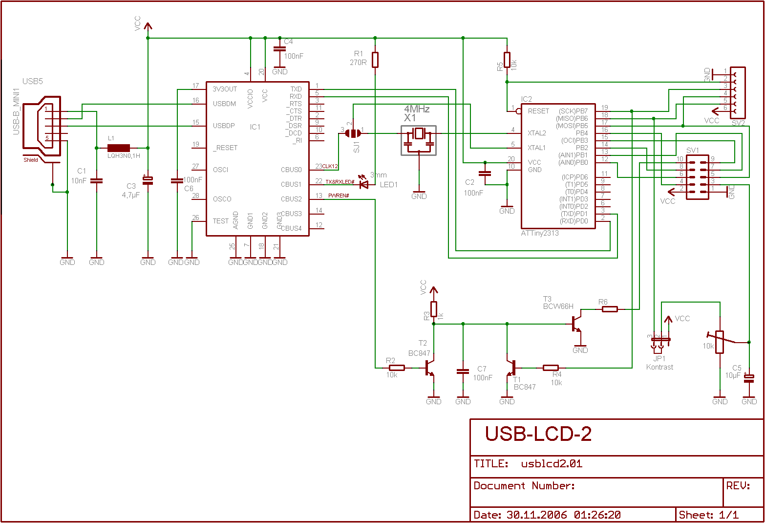 AVRProjekte / USBLCD 2