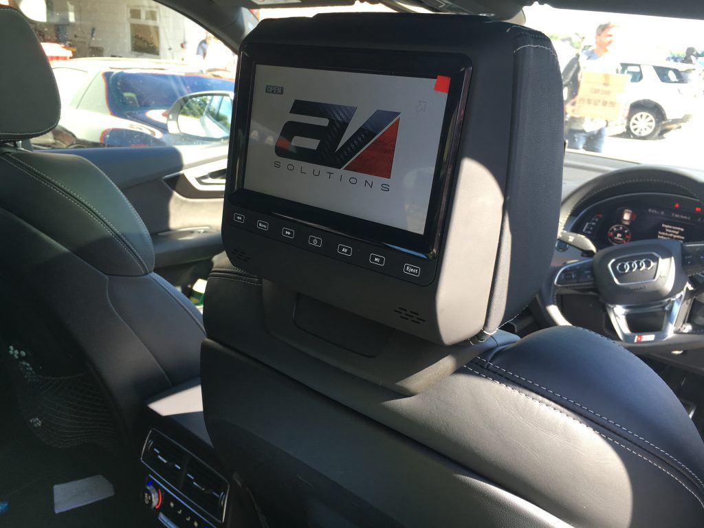 Audi Q7 replacement DVD headrest screens AV Solutions