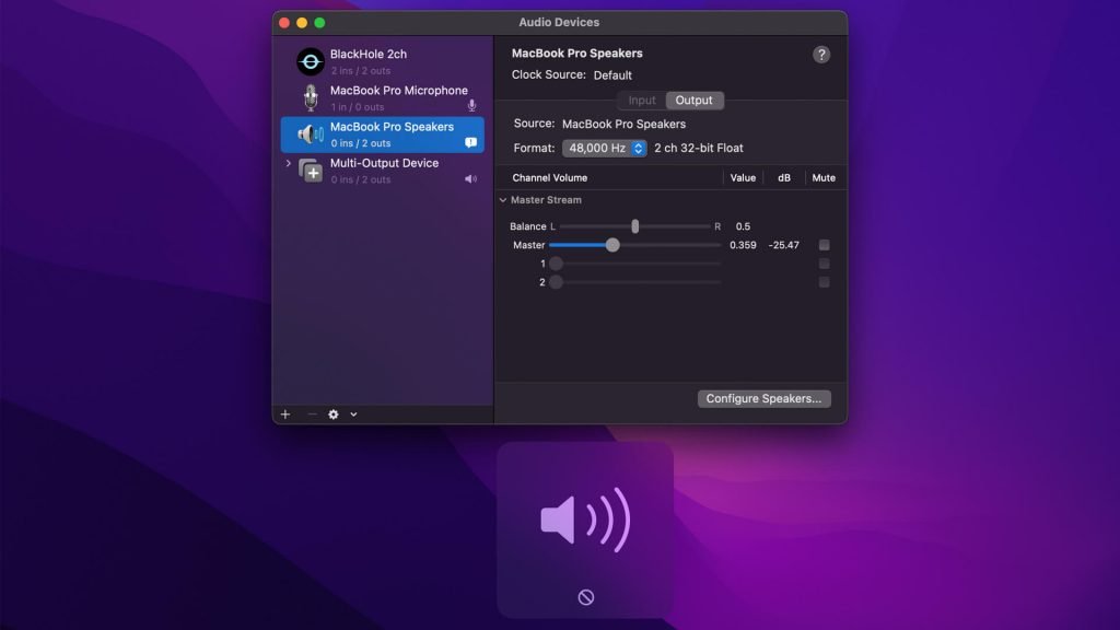 How to Adjust Volume When Using MultiOutput Device on MacOS AVTouchBar