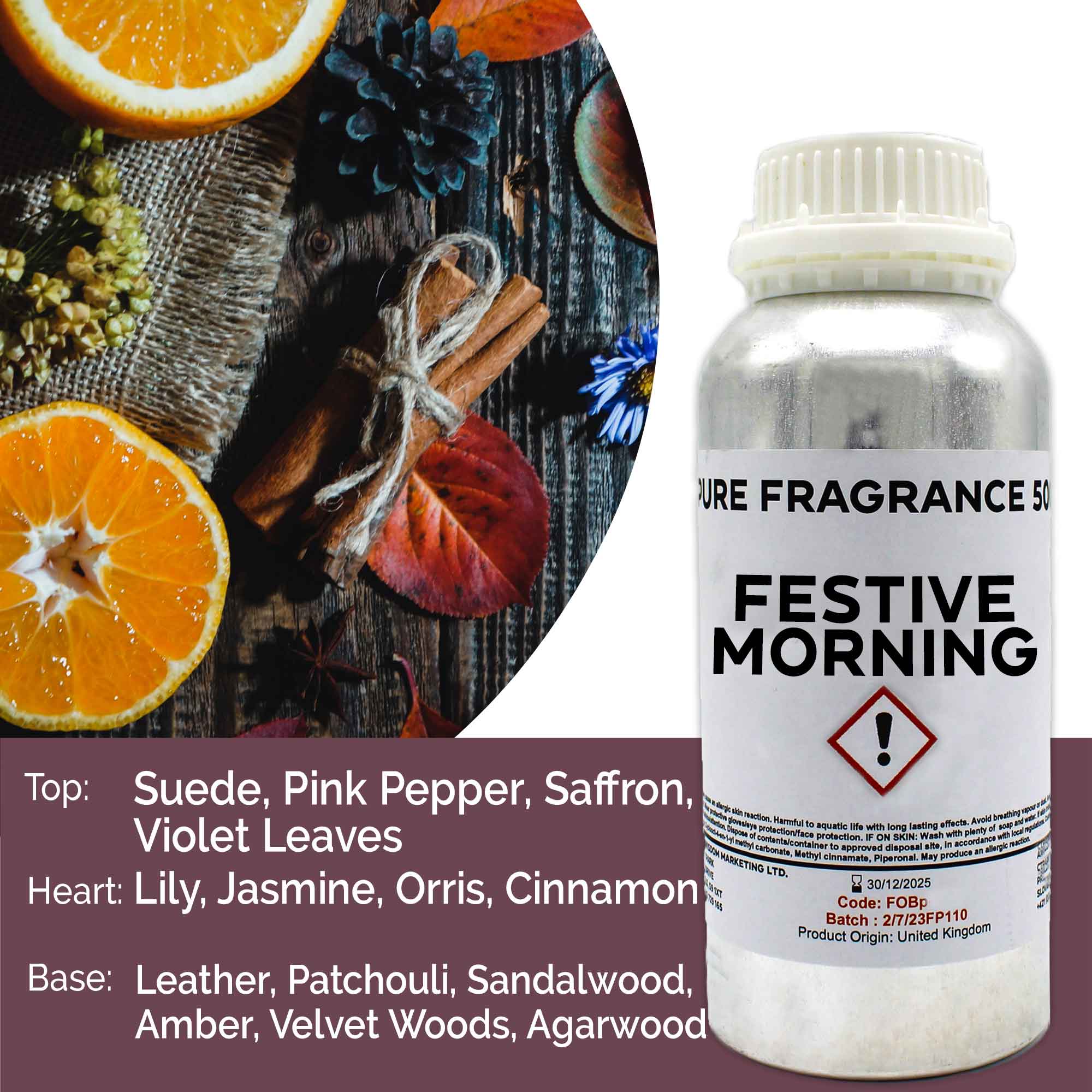 Festive Morning Fragrance Oil AW Aromatics White Label