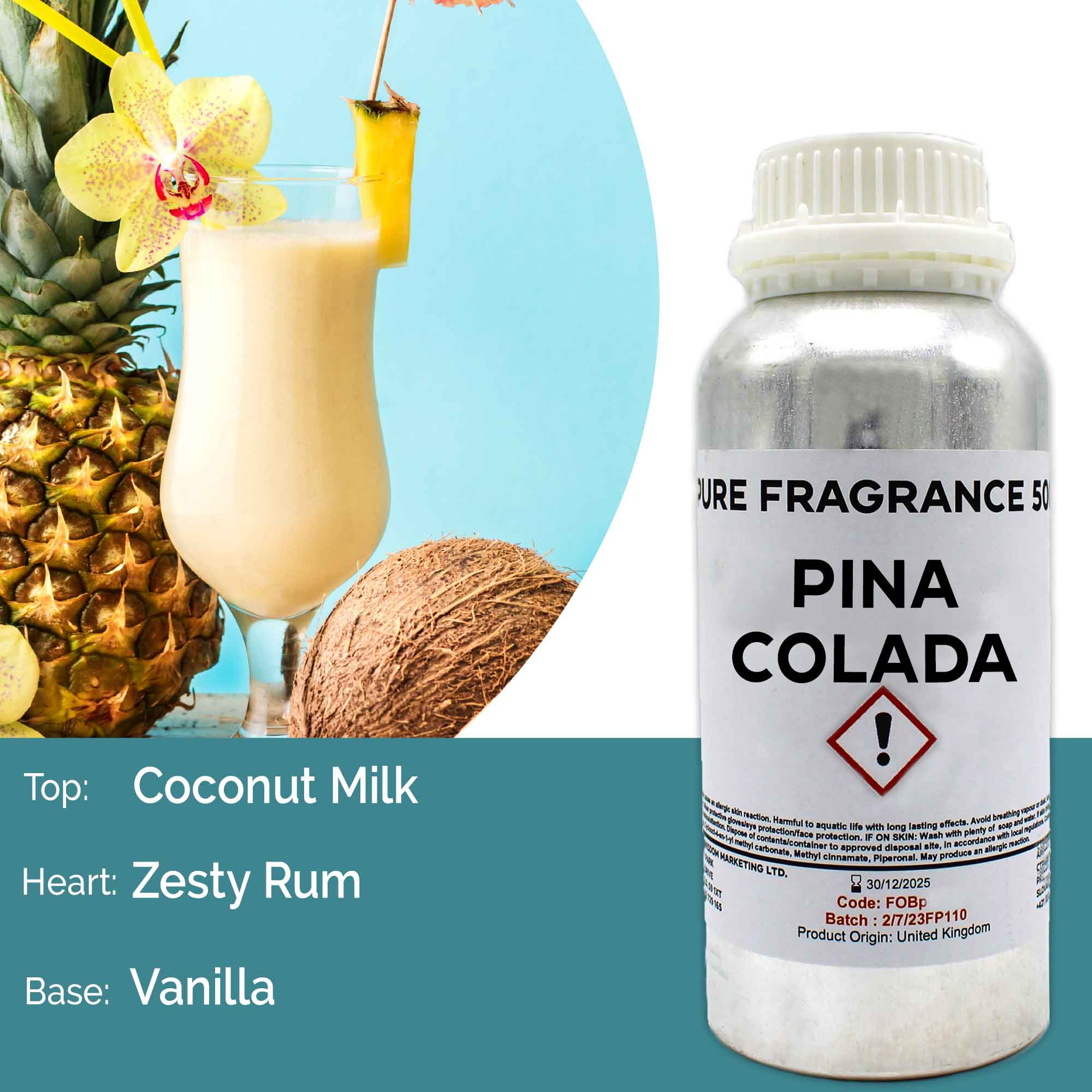 Pina Colada Fragrance (KG) AW Aromatics White Label Personalised