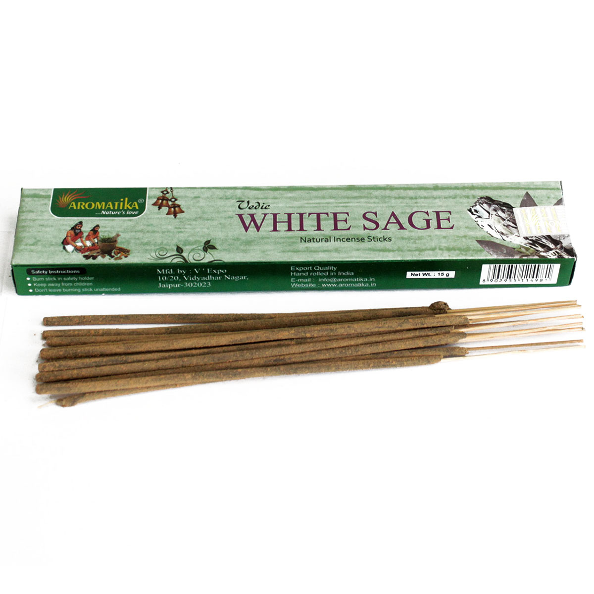 Wholesale Vedic Incense Sticks White Sage AW Artisan Europe