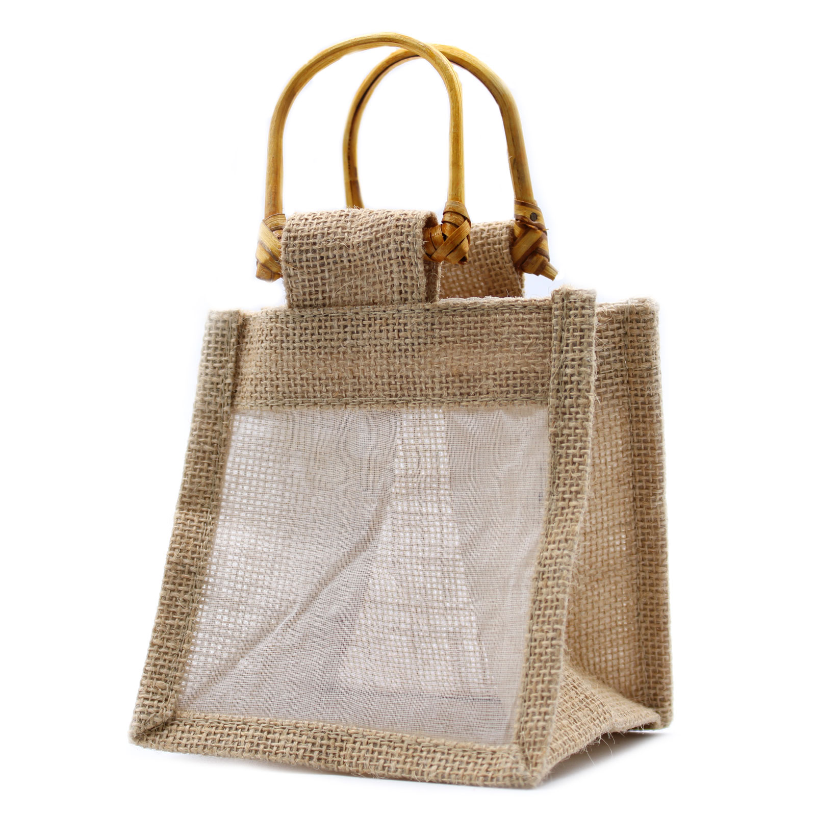Sachets en Jute et Coton 1 Fenêtre Naturel
