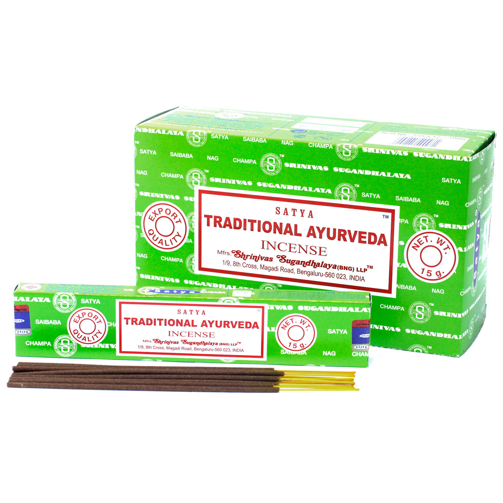 Satya Incense 15gm Tr.Ayurveda Grossista e Fornecedor de Presentes