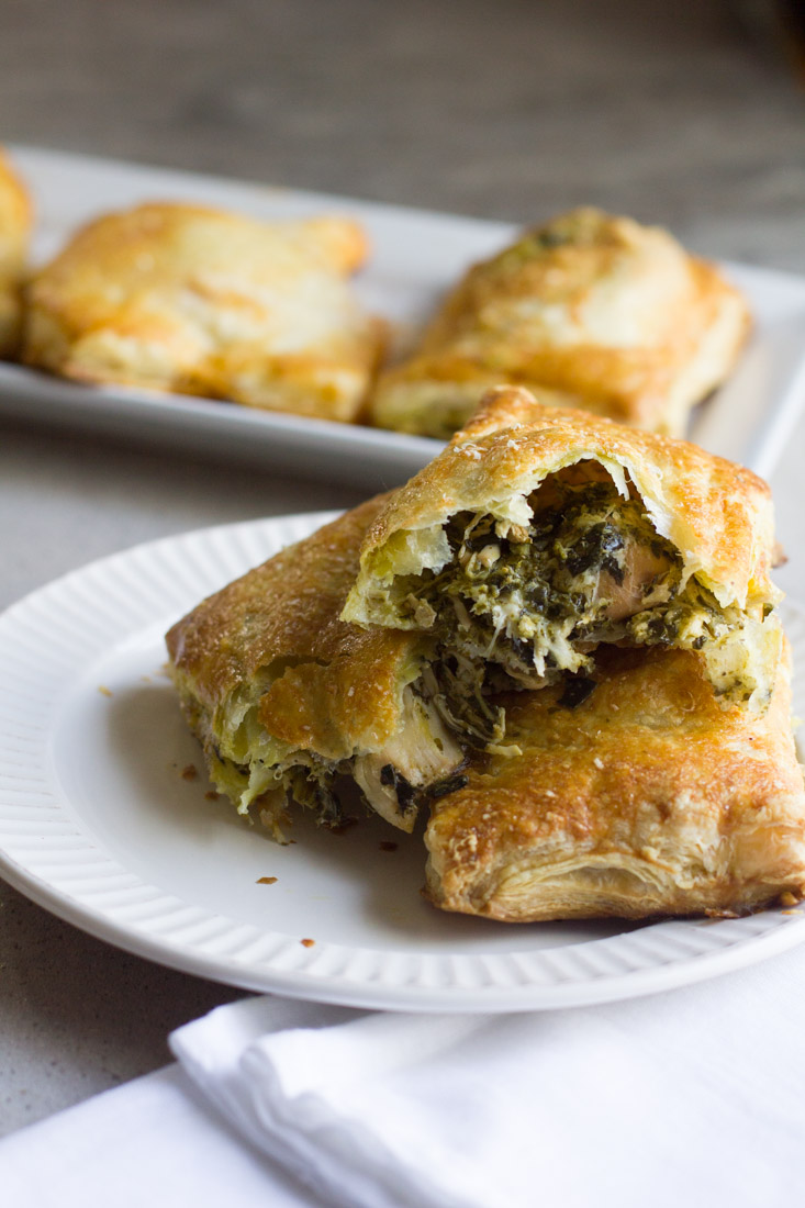 Pesto Chicken Copy Cat Hot Pockets Away From the Box