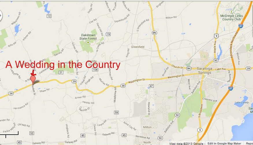 Directions to A Wedding in the Country