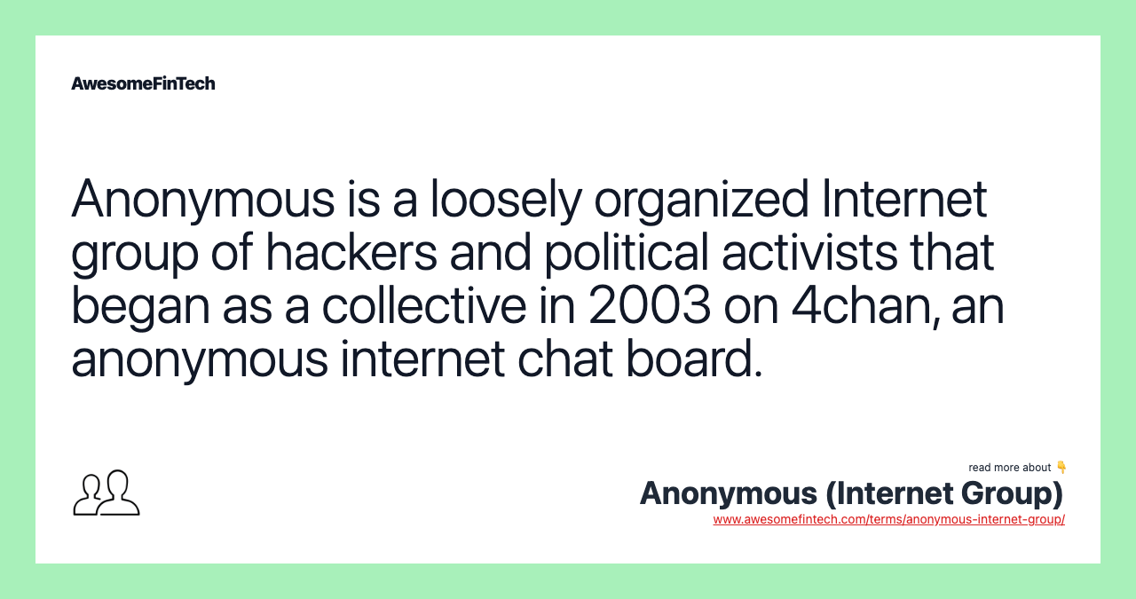 Anonymous Group) AwesomeFinTech Blog