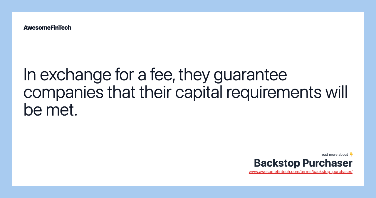 Backstop Purchase Agreement at Anna Rucker blog