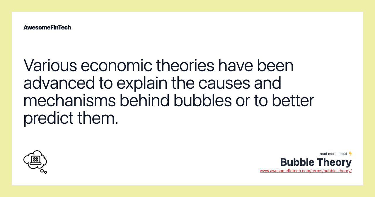 Bubble Theory AwesomeFinTech Blog