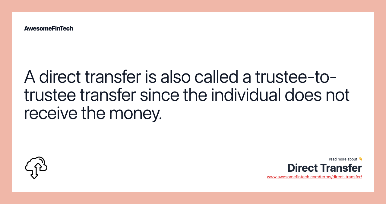 Direct Transfer AwesomeFinTech Blog