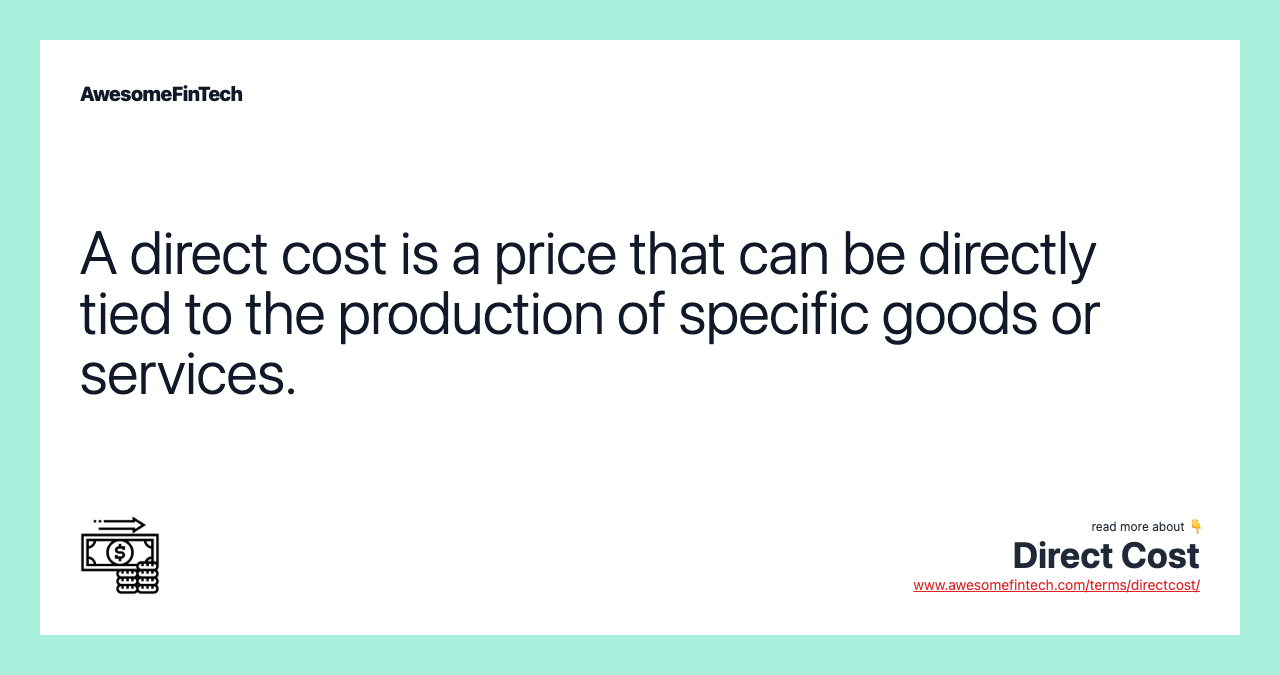 Direct Cost AwesomeFinTech Blog