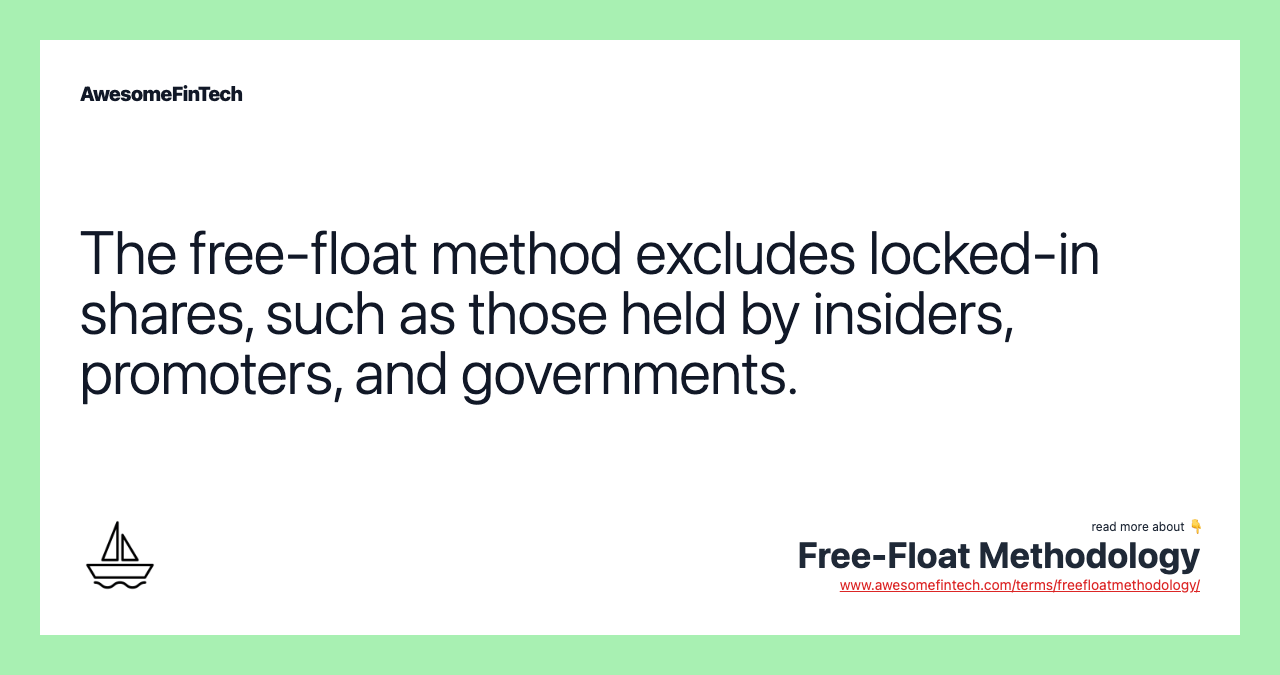 FreeFloat Methodology AwesomeFinTech Blog