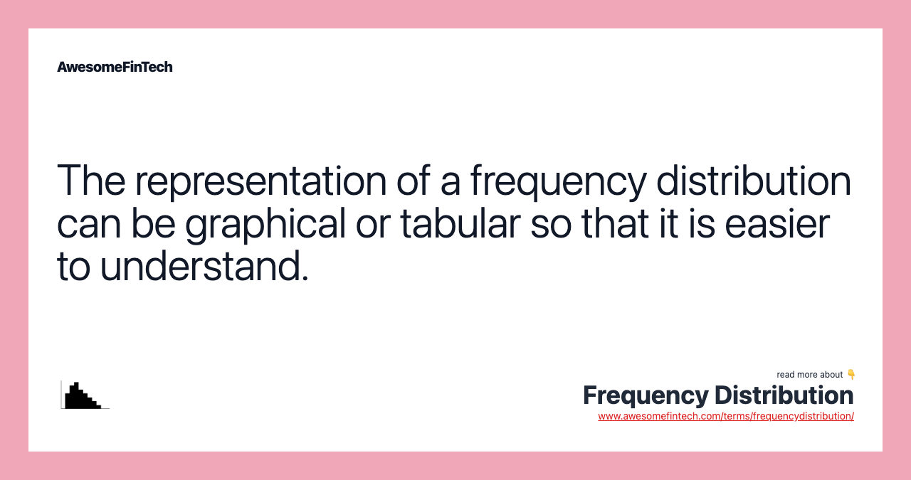 Frequency Distribution AwesomeFinTech Blog