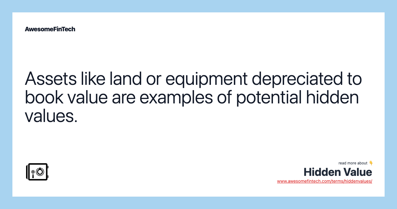 Hidden Value AwesomeFinTech Blog