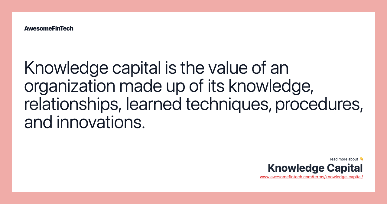 Knowledge Capital AwesomeFinTech Blog