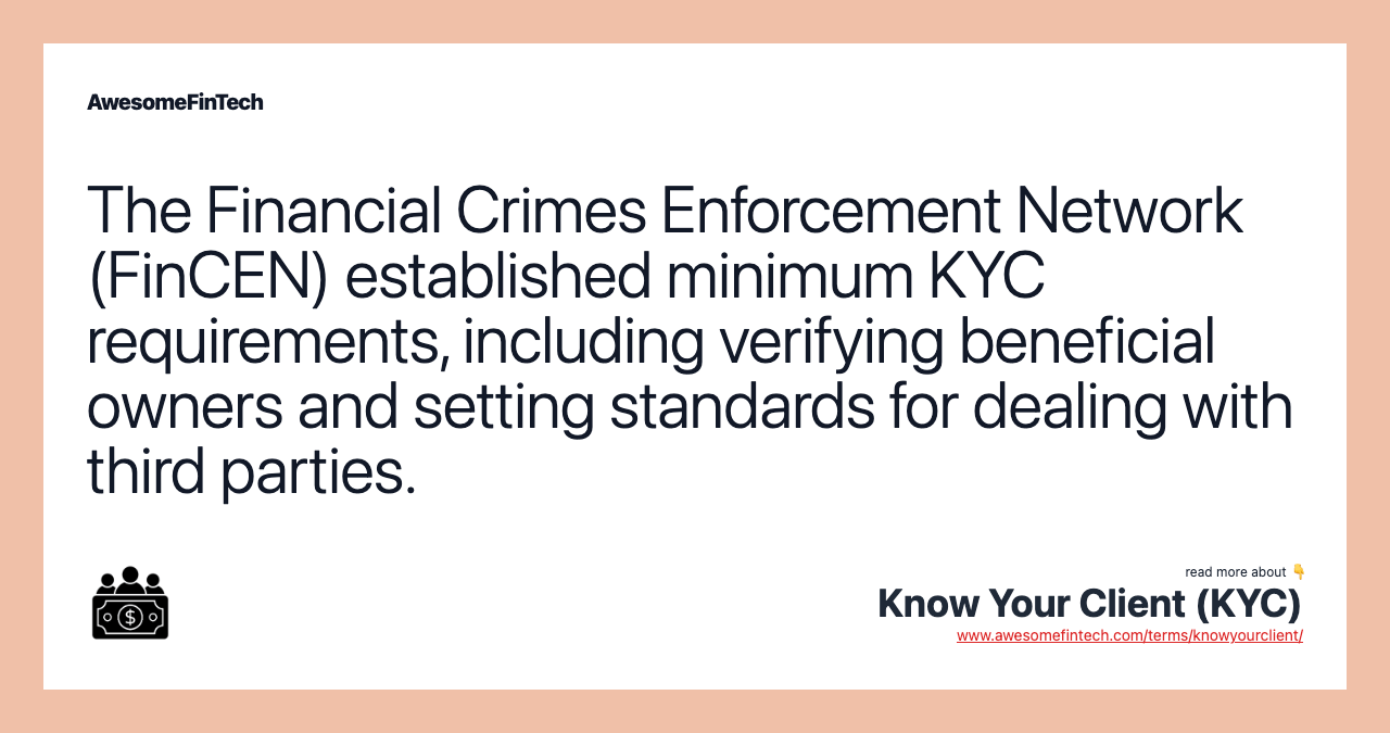 Know Your Client (KYC) AwesomeFinTech Blog
