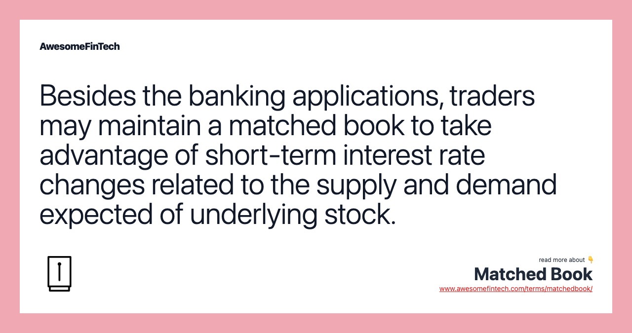 Matched Book AwesomeFinTech Blog