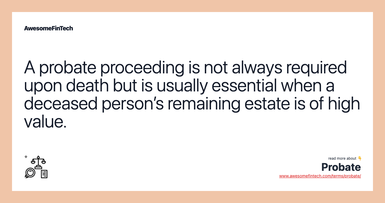 Probate AwesomeFinTech Blog