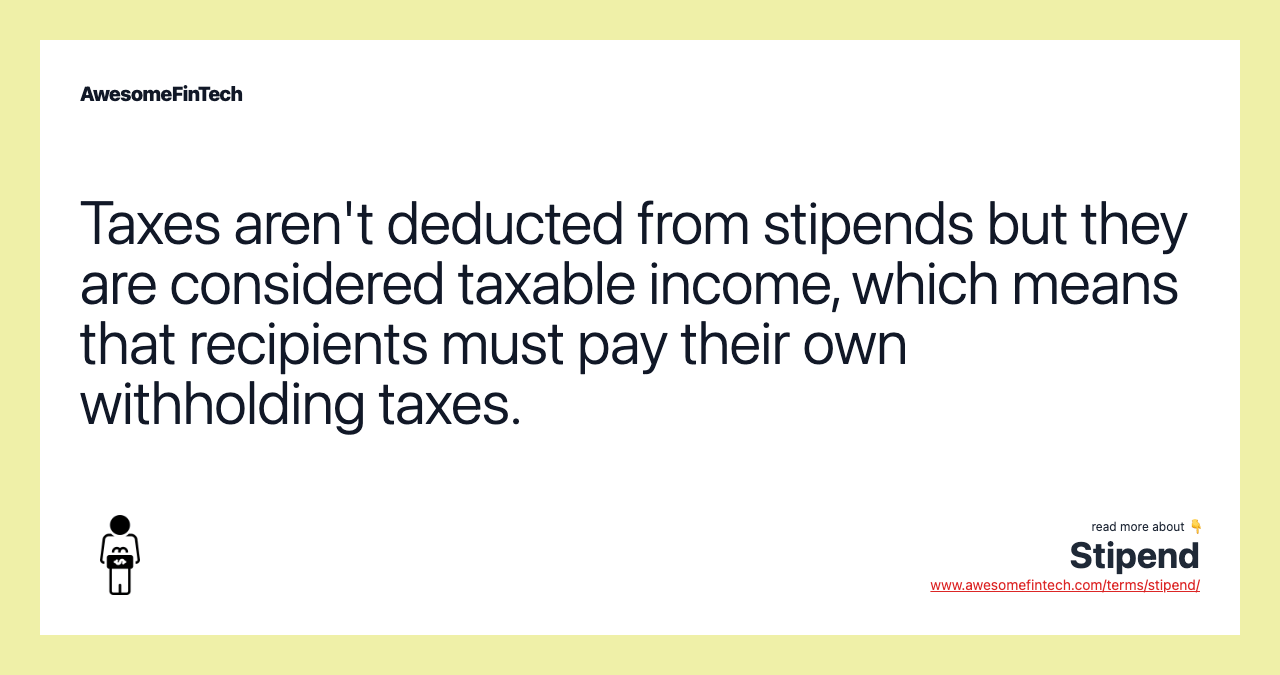 Stipend AwesomeFinTech Blog