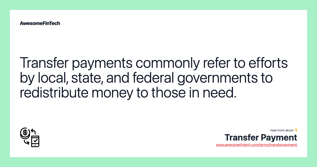 Transfer Payment AwesomeFinTech Blog