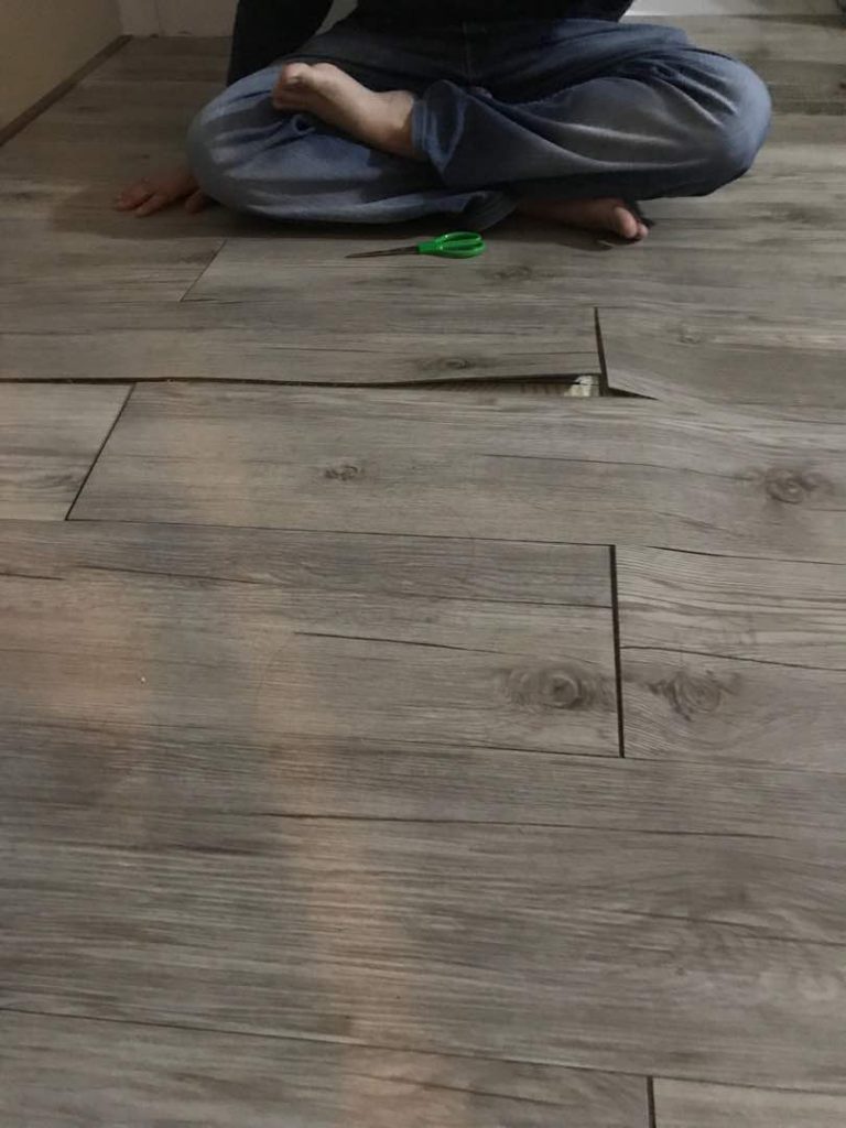 Repair Floor Tiles That Popped Up & Replace Vinyl Floor My Awesome