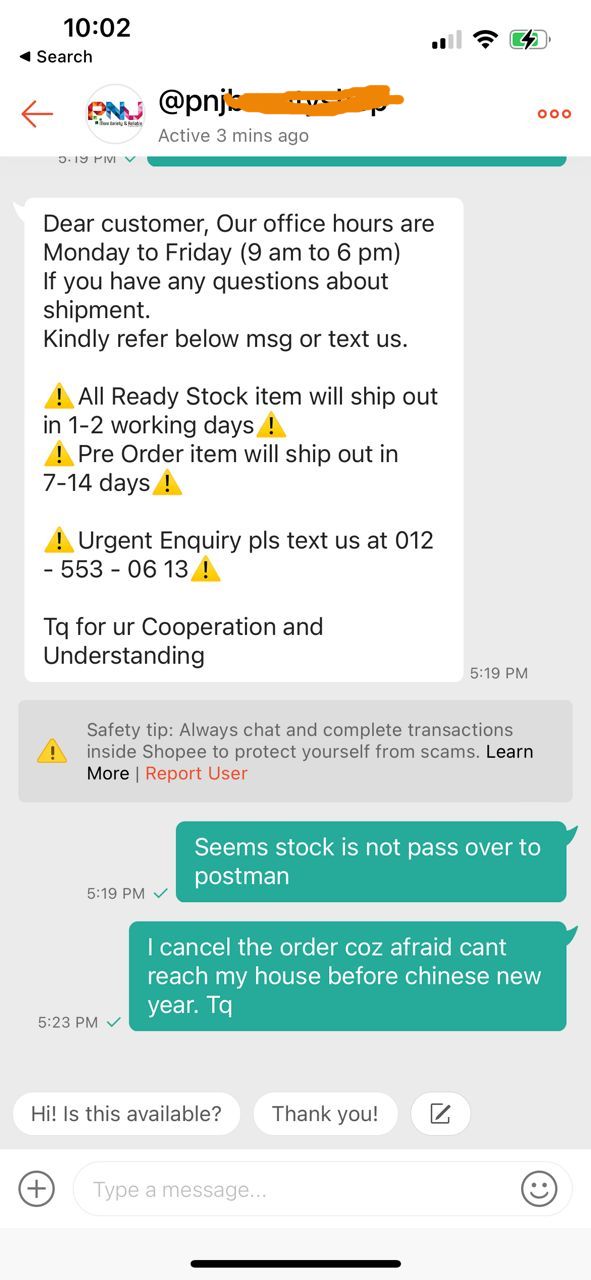 Cancel Order at Shopee My Second Cancellation My Awesome Moments