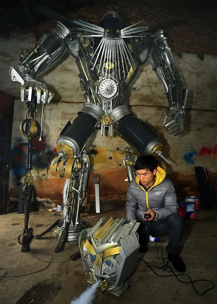 A smart home system lets you monitor your house from just about anywhere. Farmer And Son Build Giant Transformers From Scrap Metal