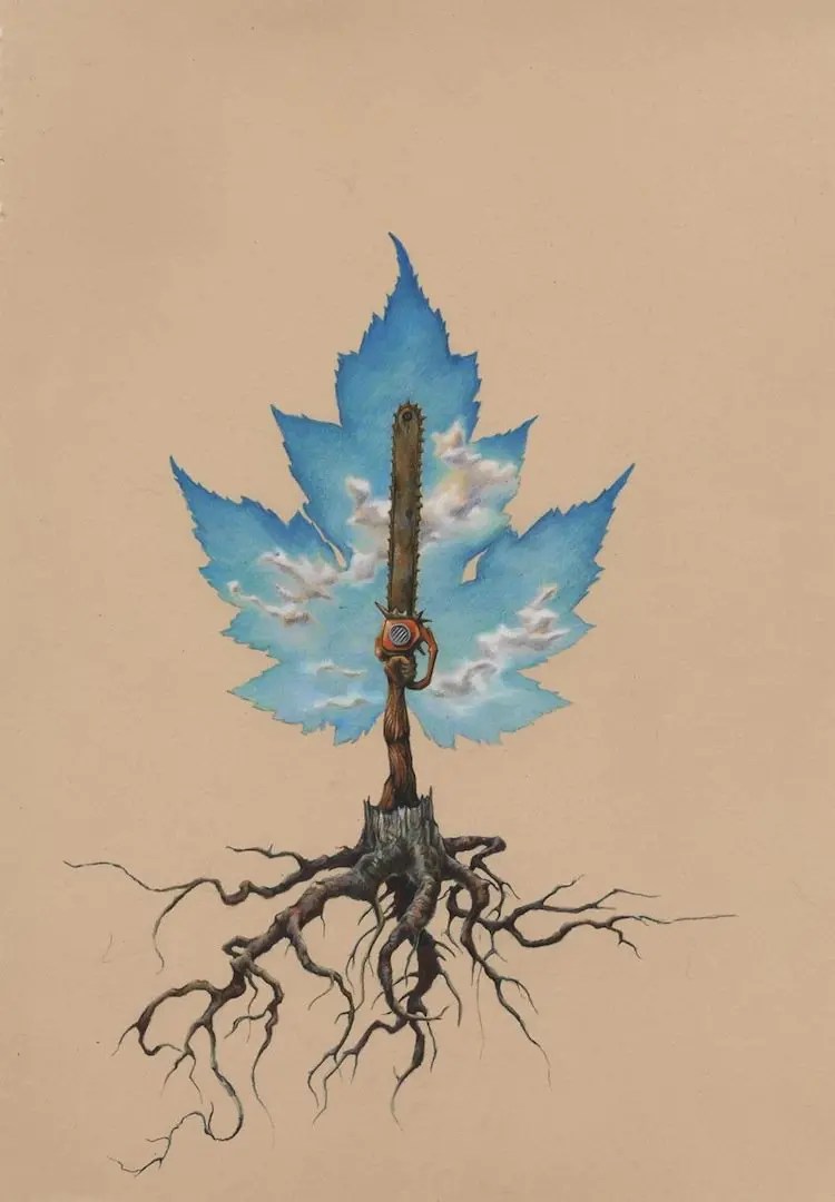 Artist Tim Eakin's Thought Provoking Drawings Send A Powerful Message