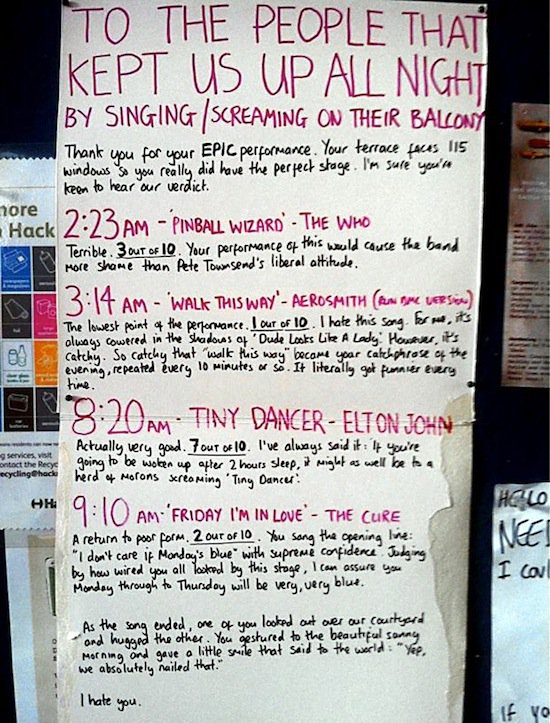 14 Hilarious Notes Left By Neighbors That Will Make You Giggle Part 1