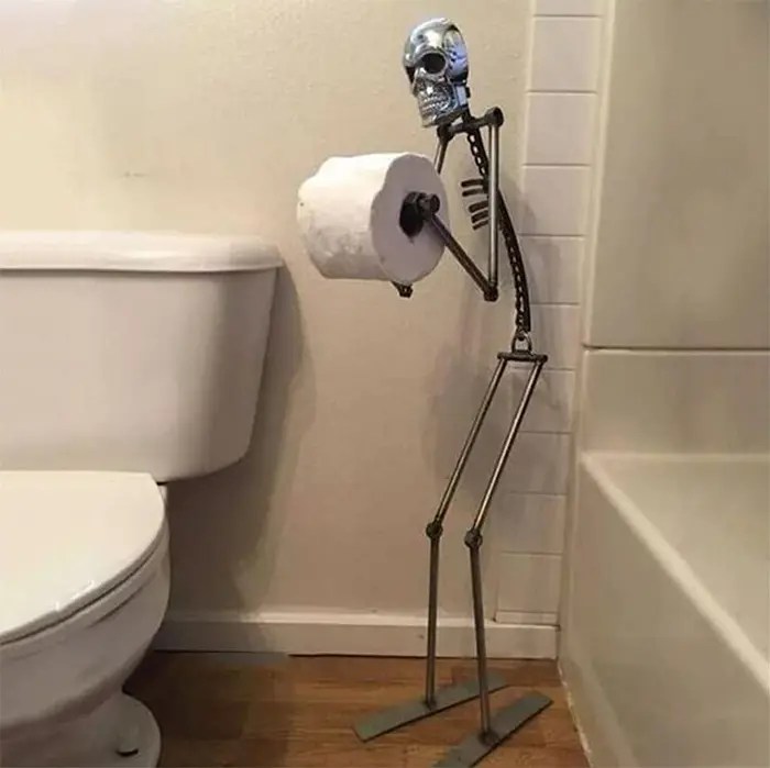Skeleton Toilet Paper Holder