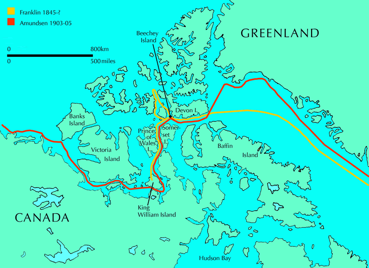 Beechey Island Map