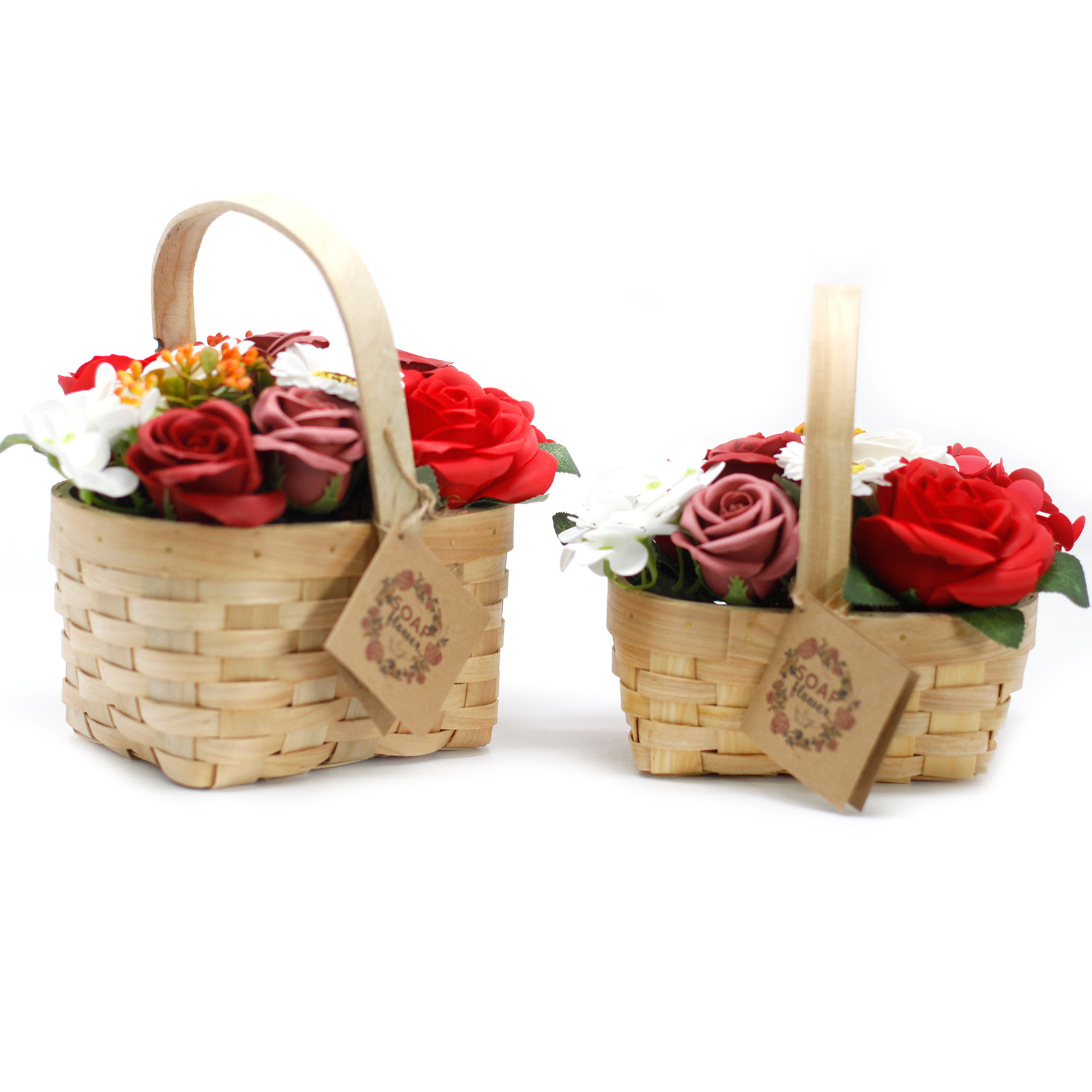 Wholesale Large Red Bouquet in Wicker Basket AWGifts Giftware