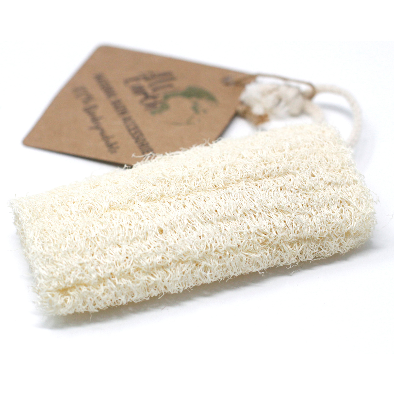Wholesale Natural Loofah Scrub on Rope 5" 12.7 cm AWGifts Europe