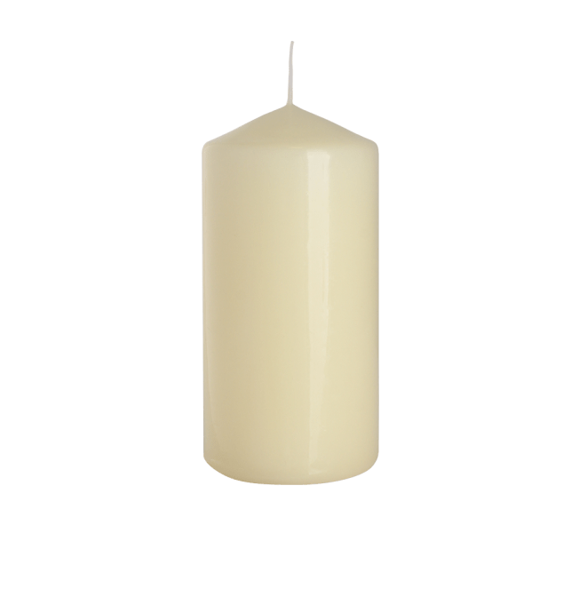 Wholesale Pillar Candle 60x120mm Ivory AWGifts Europe Giftware