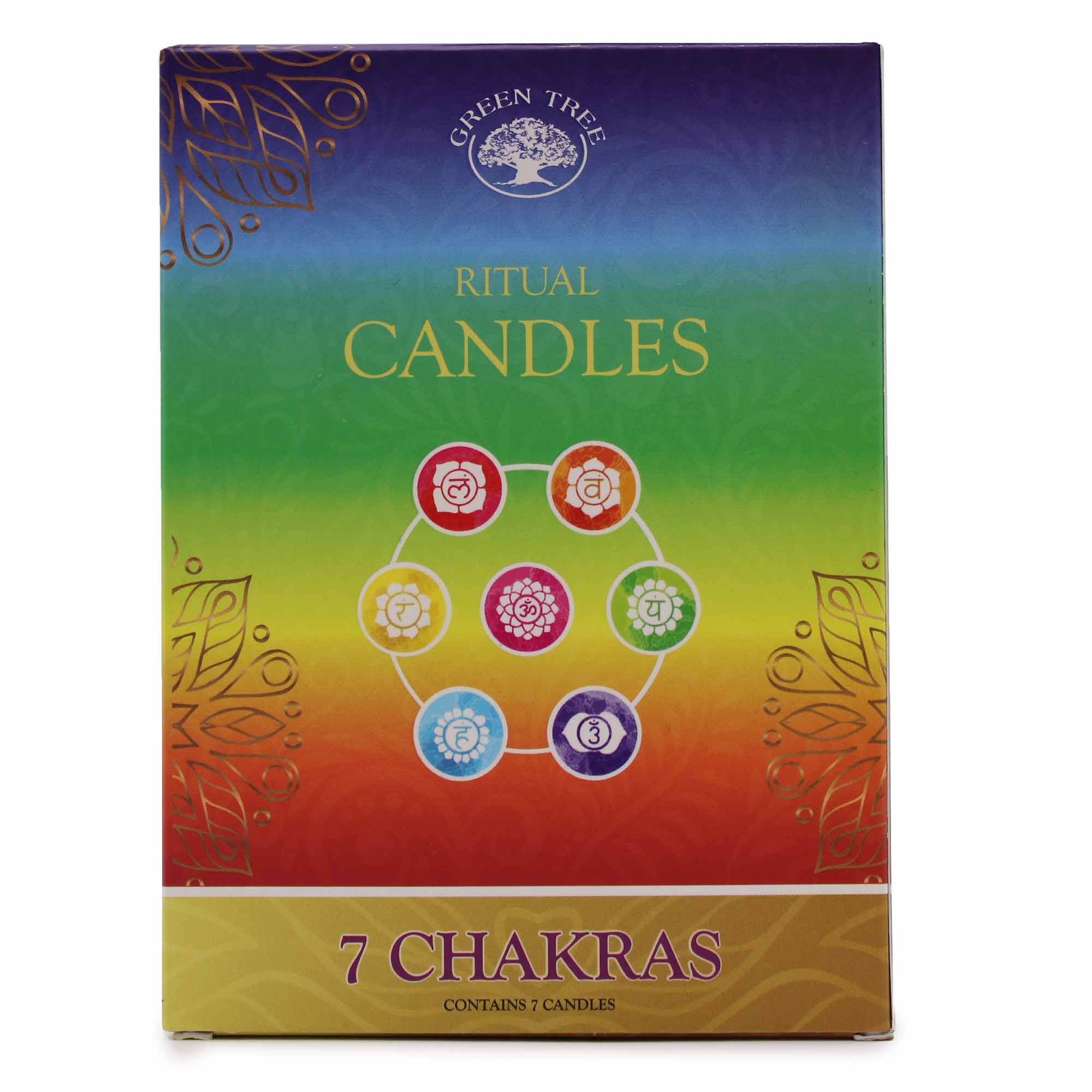 Wholesale Set of 7 Spell Candles 7 Chakras AWGifts Europe