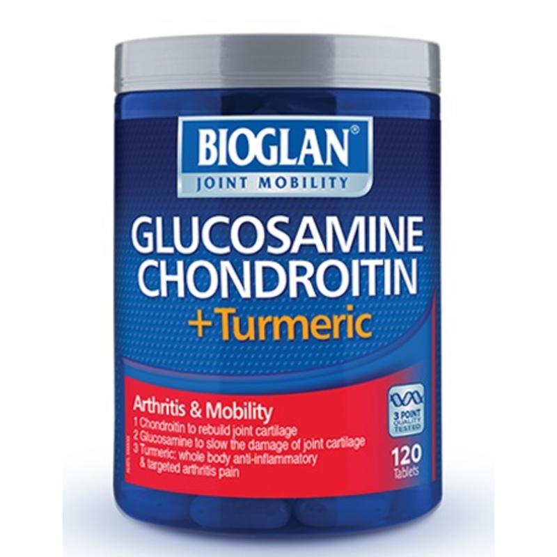 Bioglan Glucosamine + Chondroitin + Turmeric Tab X 120 澳洲生活网