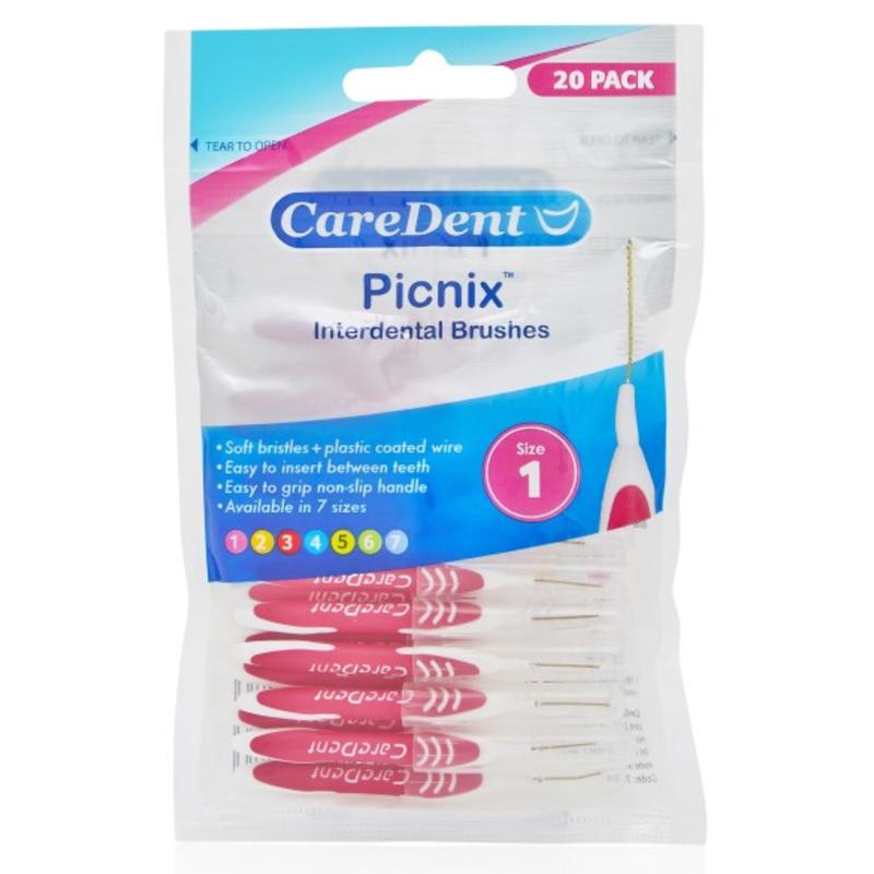 CareDent Picnix Interdental Brushes Size 1 X 20 澳洲生活网