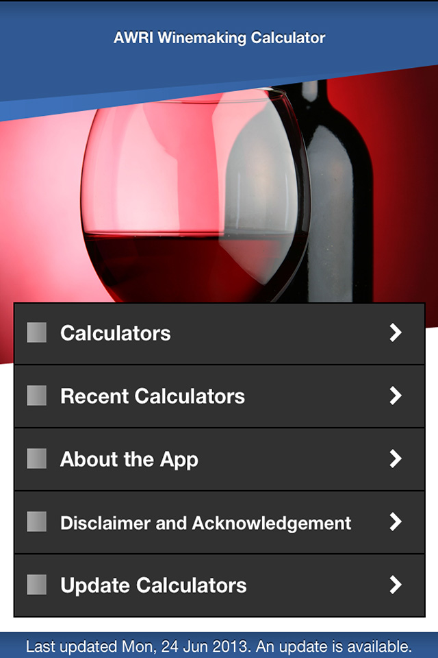 calculatormainmenu The Australian Wine Research Institute