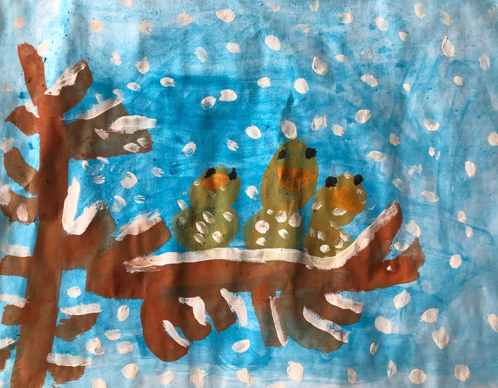 Kunst trifft Deutsch Die drei Spatzen Auwiesenschule