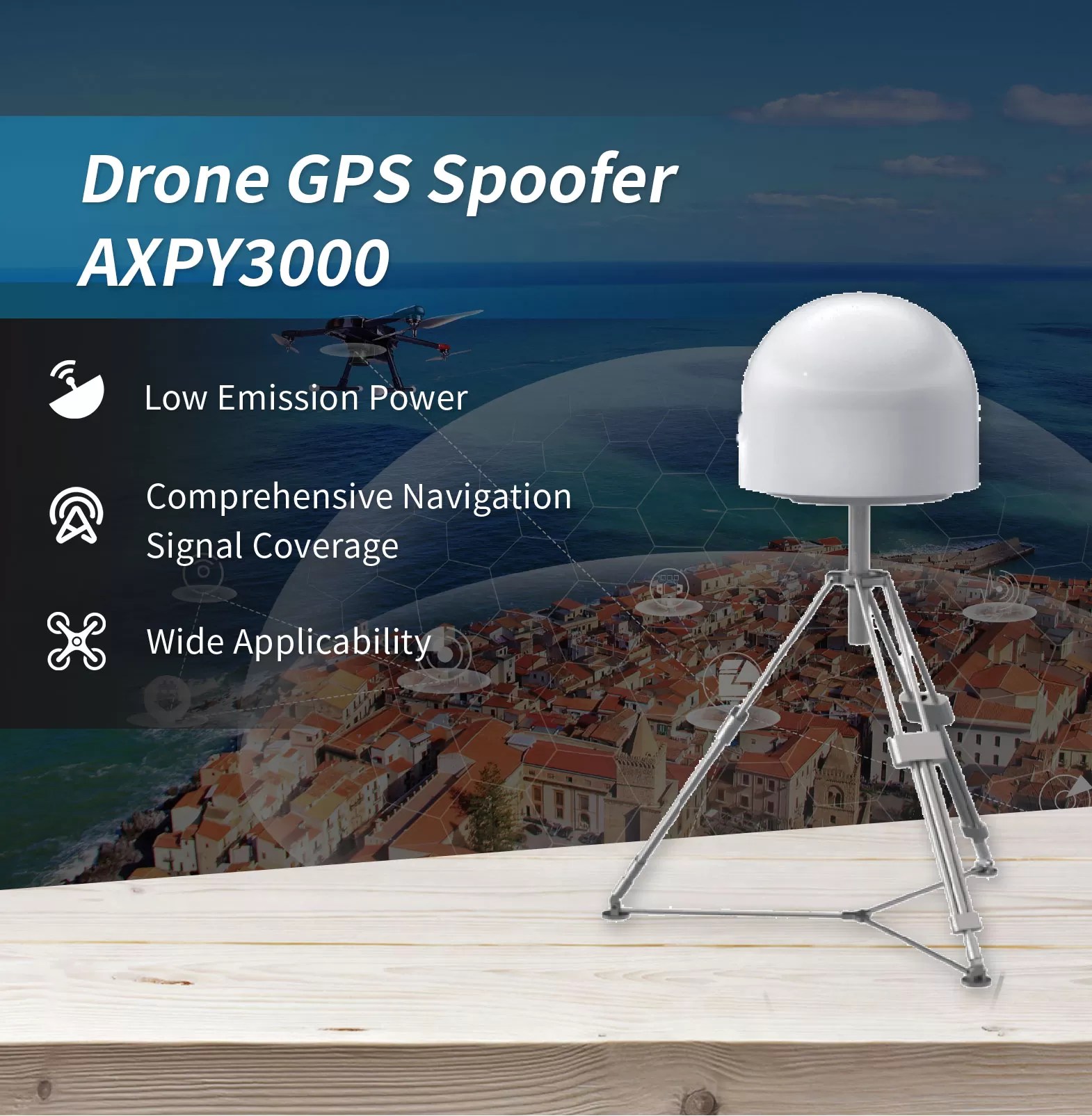 Drone GPS Spoofer AXPY3000 AxEnd