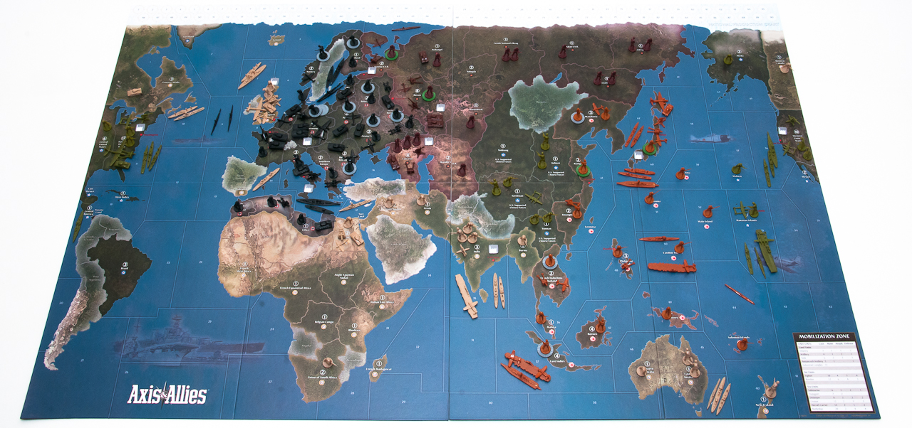Axis & Allies 1942 Second Edition Preview Map and Setup Axis