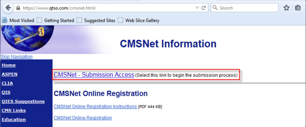 OASIS Submission Help Center