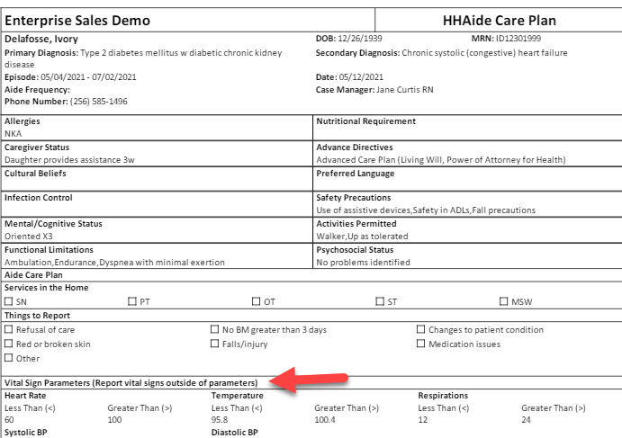 Skilled Nurse Note, Aide Care Plan and Cost Report Updates in Axxess