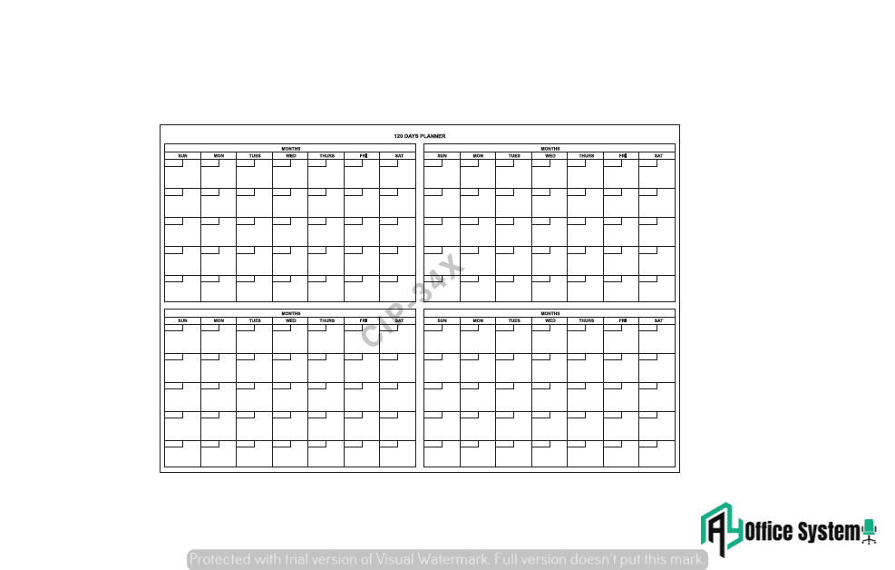 CIPX – 120 DAYS PLANNER - AY Office System