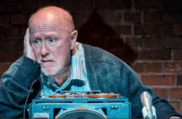 Old man looking troubled
